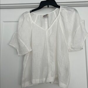 White Linen Blouse